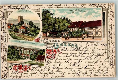 Greene 1897 Burg Gasthaus Brandtmüller Viadukt