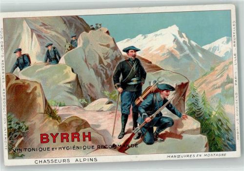 Tonique - Chasseurs Alpins - Gebirgsjäger Collection BYRRH Lithographie