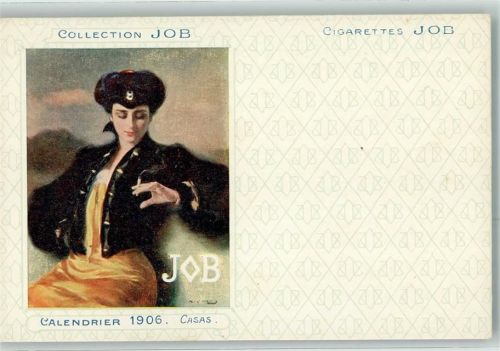 Calendrier 1906 Casas Zigarette rauchen Jugendstil