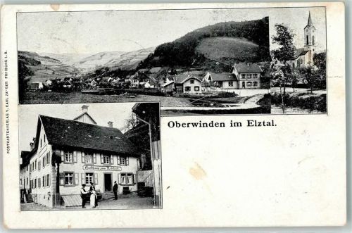 79297 W7809 Oberwinden , Elztal 1907 - Gasthaus Zum Rebstock