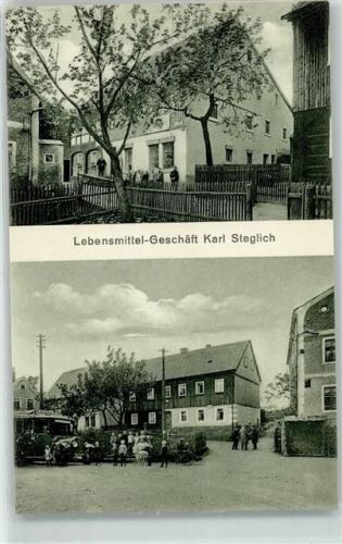 01855 O8361 Hinterhermsdorf - Lebensmittel-Geschäft Karl Steglich