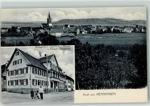 71272 W7253 Renningen - Metzgerei Gasthaus Zum Hirsch Rudolf Eisenhardt