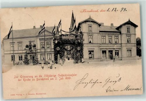 Bornhöved 750 jährige Gedächtnisfeier der Kirche 02. Juli 1899