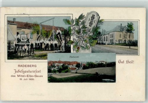 Radeberg Jubelgauturnfest des Mittel-Elbe-Gaues 15. Juli 1906