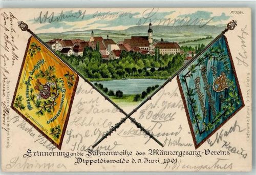 Dippoldiswalde Fahnenweihe Männergesang-Vereins Juni 1901