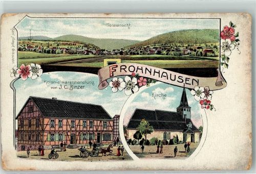Frohnhausen Kolonialwarenhandlung J. C. Binzer Kirche