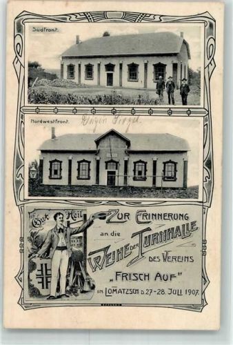 01623 O8260 Lommatzsch - Weihe der Turnhalle des Vereins Frisch Auf Juli 1907