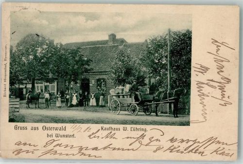 Wunstorf 1902 Kaufhaus W. Lühring Osterwald