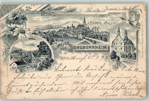 91593 W8801 Burgbernheim 1898 - Wildbad Vorläufer