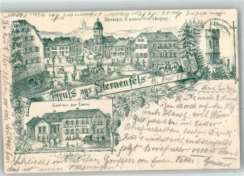Sternenfels 1898 Aussichtsturm Gashtaus Zum LammVorläufer