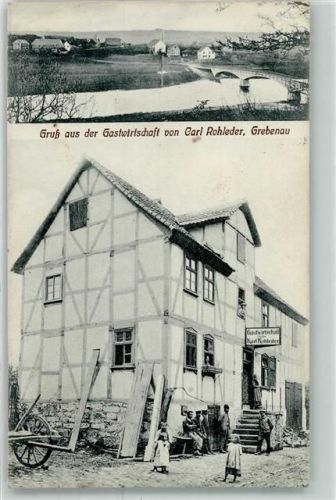 Grebenau 1914 Gasthaus Carl Rohleder