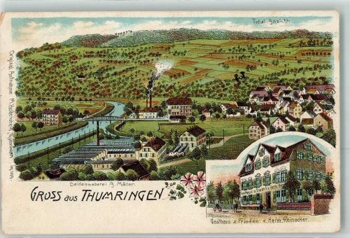 Tumringen Seidenweberei A. Mäder Gasthaus Zum Frieden Herm. Reinacker