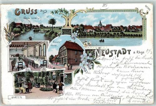 Neustadt 1899 Kleine Leine Krauls Hotel