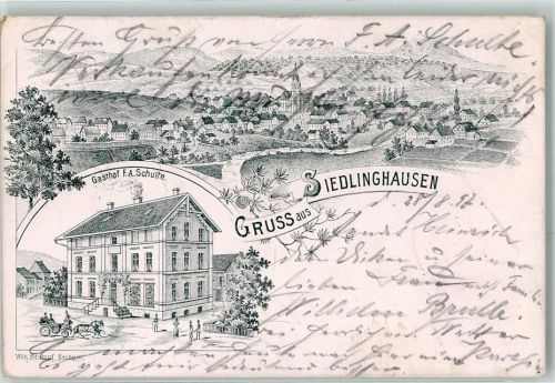 Siedlinghausen 1897 Gasthaus F. A. Schulte Vorläufer