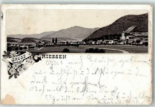 Grießen 1901 Lithographie