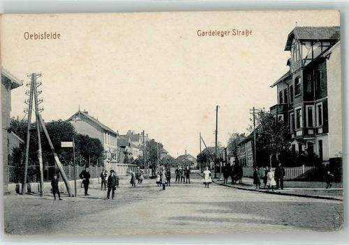 Oebisfelde Gardeleger Straße Stempel Aus militärischen Gründen verzögert