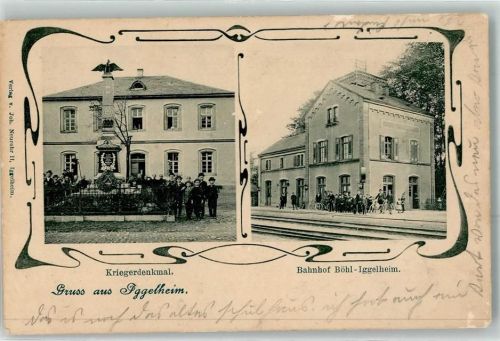Böhl-Iggelheim Kriegerdenkmal Bahnhof Fahrrad