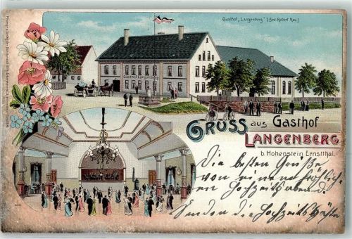 Hohenstein-Ernstthal 1905 Gasthaus Langenberg Robert Rau