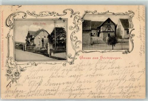 Hochspeyer 1901 Villa Ruby