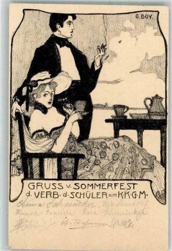 1902 Sommerfest d. Verb. d. Schüler am KKGM sign G. Boy