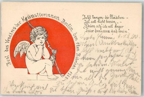W1000 Berlin, unsortiert Fest des Vereins der Künstlerinnen 01. Februar 1900 Amor Künstlerfest 1900
