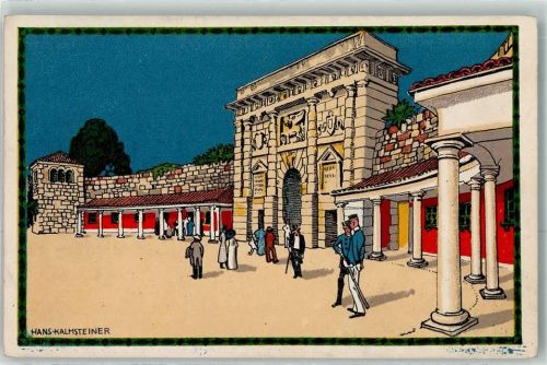 Wien Österr. Adria Ausstellung 1913 A 1 Zara Porta Terra Ferma sign Hans Kalmsteiner