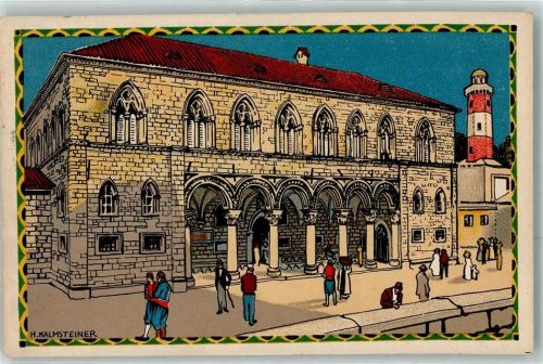 Wien 1. Bezirk, Innere Stadt Österr. Adira Ausstellung 1913 A 3 Ragusa Rektorenpalast sign H. Kalmsteiner Kilophot