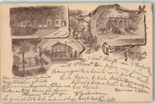 17268 O2090 Templin 1897 - Gasthaus Forsthaus Sommerhalle