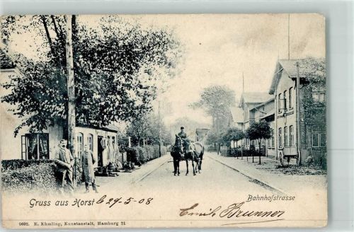 25358 W2203 Horst Holstein 1908 - Bahnhofstraße