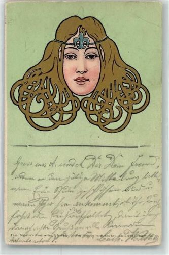 1899 Jugendstil Frau