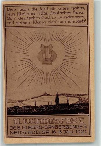 Neustadt 11. Bundesfest des Elbgau Sängerbundes Juli 1921