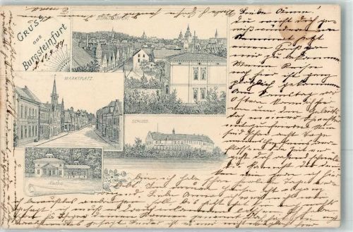 Burgsteinfurt 1899 Marktplatz Wache Schloss Vorläufer