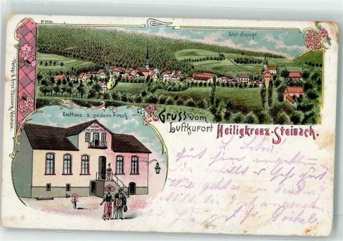 Heiligkreuzsteinach 1902 Gasthaus Zum goldnen Hirsch