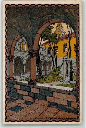 Wien Österr. Adria Ausstellung 1913 A 9 Trau Klostergang