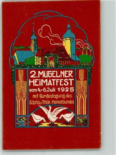 04769 O7263 Mügeln b Oschatz - 2. Heimatfest Juli 1925 Gänse
