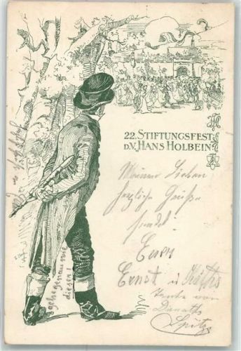 Dresden 1898 22. Stiftungsfest Hans Holbein