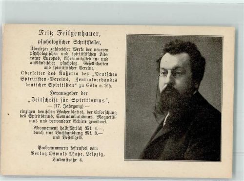 Fritz Feilgenhauer Psychologischer Schriftsteller Medizin
