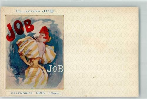 Calendrier 1896 J. Cheret Rauchen