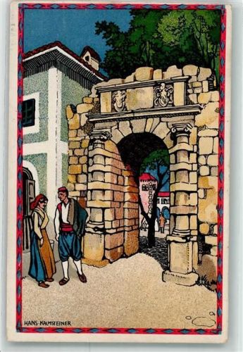 Wien sign Hans Kalmsteiner Cres Cherso Porta Marcella Österr. Adria Ausstellung 1913 A 11