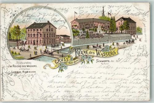Schwerte 1897 Gasthaus Im Reiche des Wassers Ludwig Hagemann