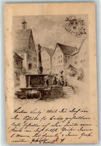 Schiltach 1887 Vorläufer Druck 1880 - 1889 Brunnen