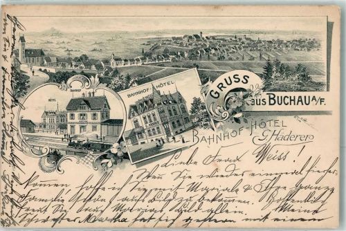 Buchau Bahnhof Hotel G. Häderer Vorläufer