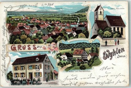 Wyhlen 1904 Kath. Pfarrkirche Handlung Franz Xaver Günther Kloster Wallfahrtskirche