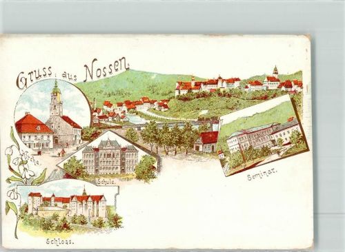 01683 O8255 Nossen - Schloss Kirche Schule Seminar Vorläufer
