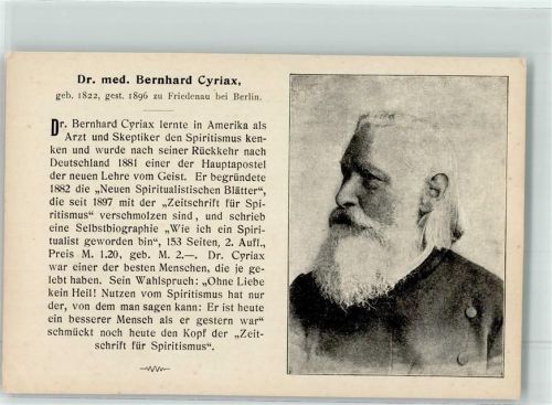 Dr. med. Bernhard Cyriax