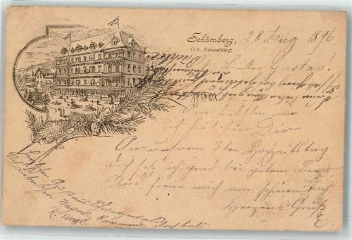 72290 W7298 Schömberg , Kr Freudenstadt 1896 - Vorläufer Druck 1880 - 1889