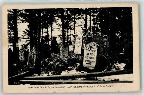 W2254 Friedrichstadt , Eider Der jüdische Friedhof Judaika Nr 344 Östlichen Kriegsschauplatz Jüdischer Friedhof