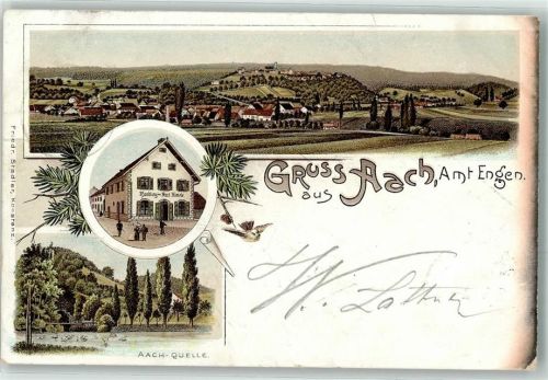 Aach 1902 Handlung Karl Kimele Aach-Quelle