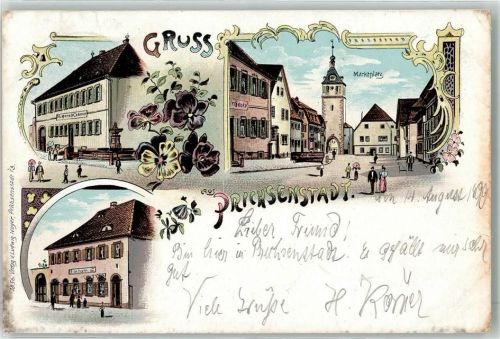Prichsenstadt 1898 Marktplatz