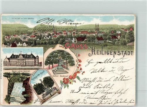 Heilbad Heiligenstadt 1899 Königl. Lehrer Seminar Kriegerdenkmal Kellner Denkmal